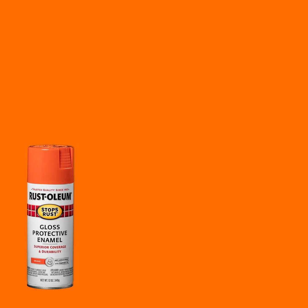 Rust-Oleum Stops Rust Protective Enamel Spray Paint, Orange