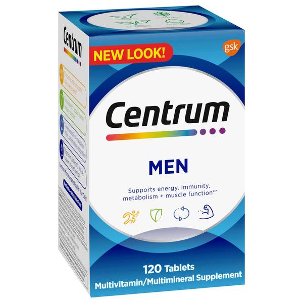 Centrum Men Multivitamin/Multimineral Supplement, Tablets