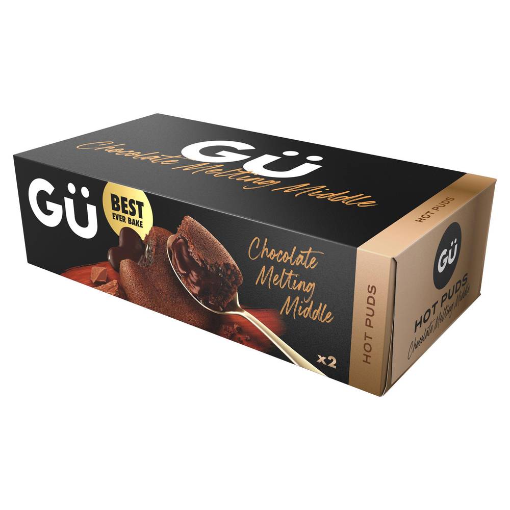 Gü Hot Puds Chocolate Melting Middle Dessert 2x100g