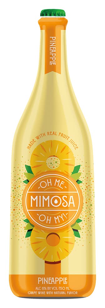 Oh Me, Oh My! Pineapple Mimosa Grape Wine, Pineapple (750 ml)