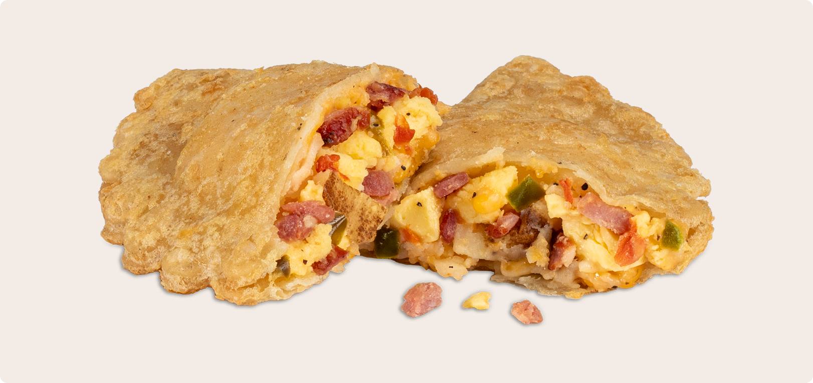 Bacon, Egg, Potato & Cheese Empanada