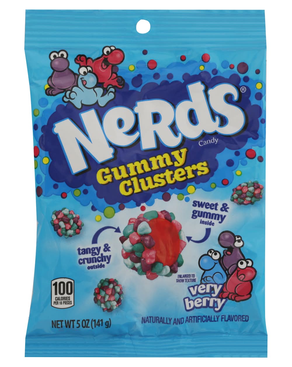 Nerds Gummy Clusters Candy, Very Berry (5 oz)
