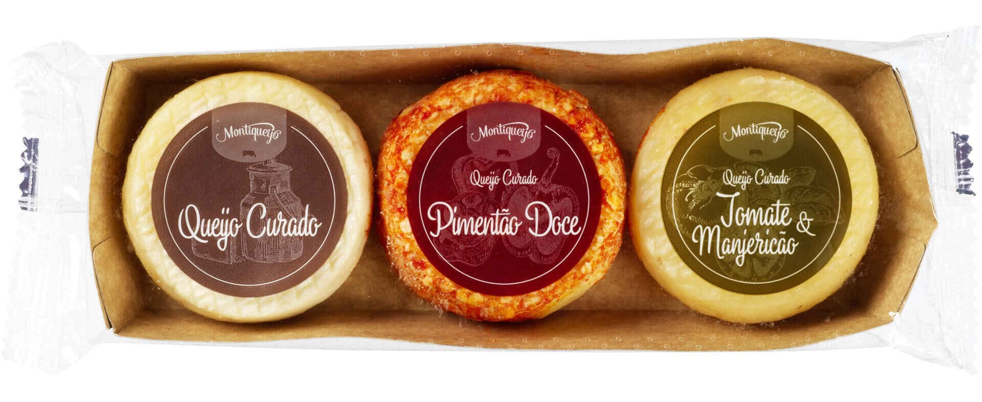 Cesto com 3 Queijos Montiqueijo (emb. 270 gr (3 un))