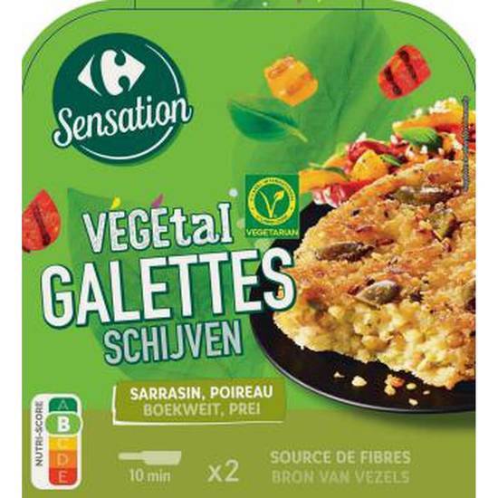 Carrefour Sensation - Galettes panéés sarrasin poireau