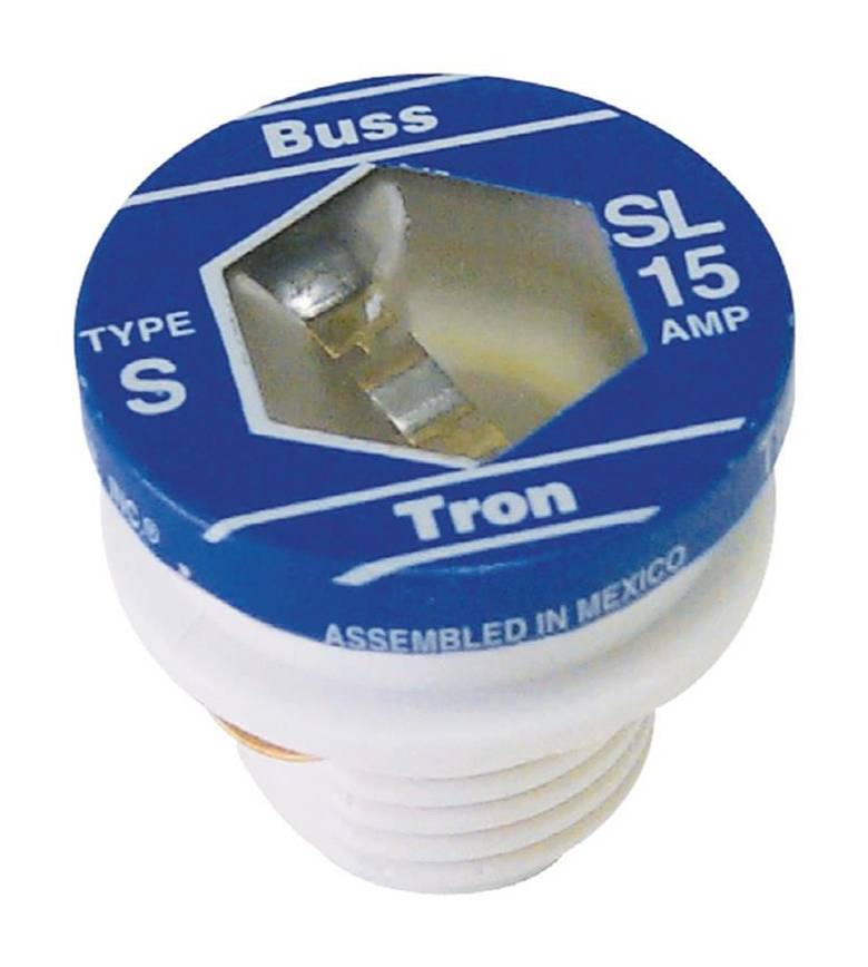 Cooper Bussmann 3 -Pack 15 Amp Time delay Plug Fuse | BP/SL-15-WM