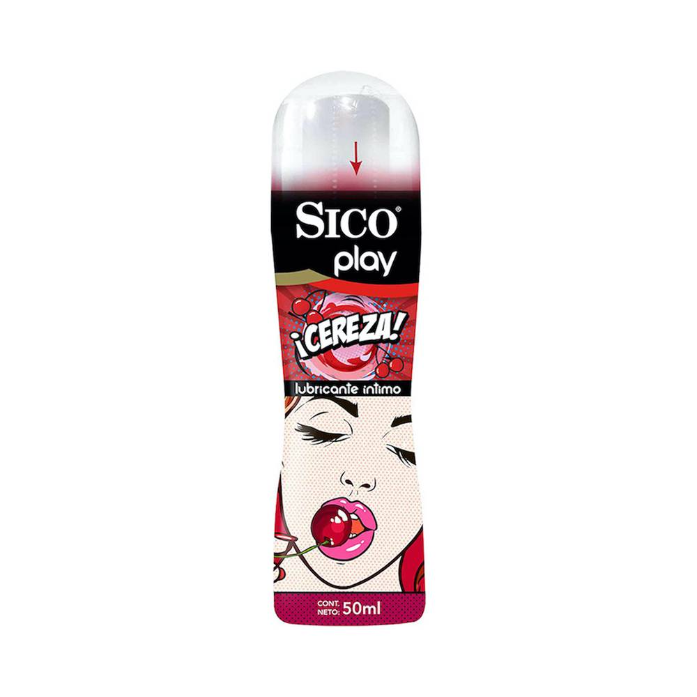 Sico lubricante íntimo play cereza (botella 50 ml)