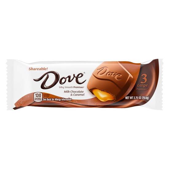 Dove Promises Milk Chocolate Caramel King Size Candy Bar 2.75oz
