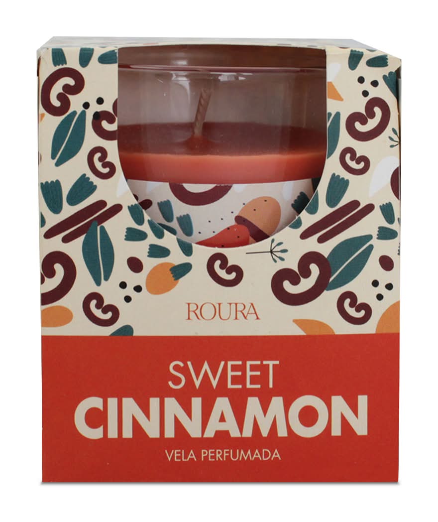 ROURA · Essential vela perfumada, 8.5x7 cm, canela dulce (125 g)