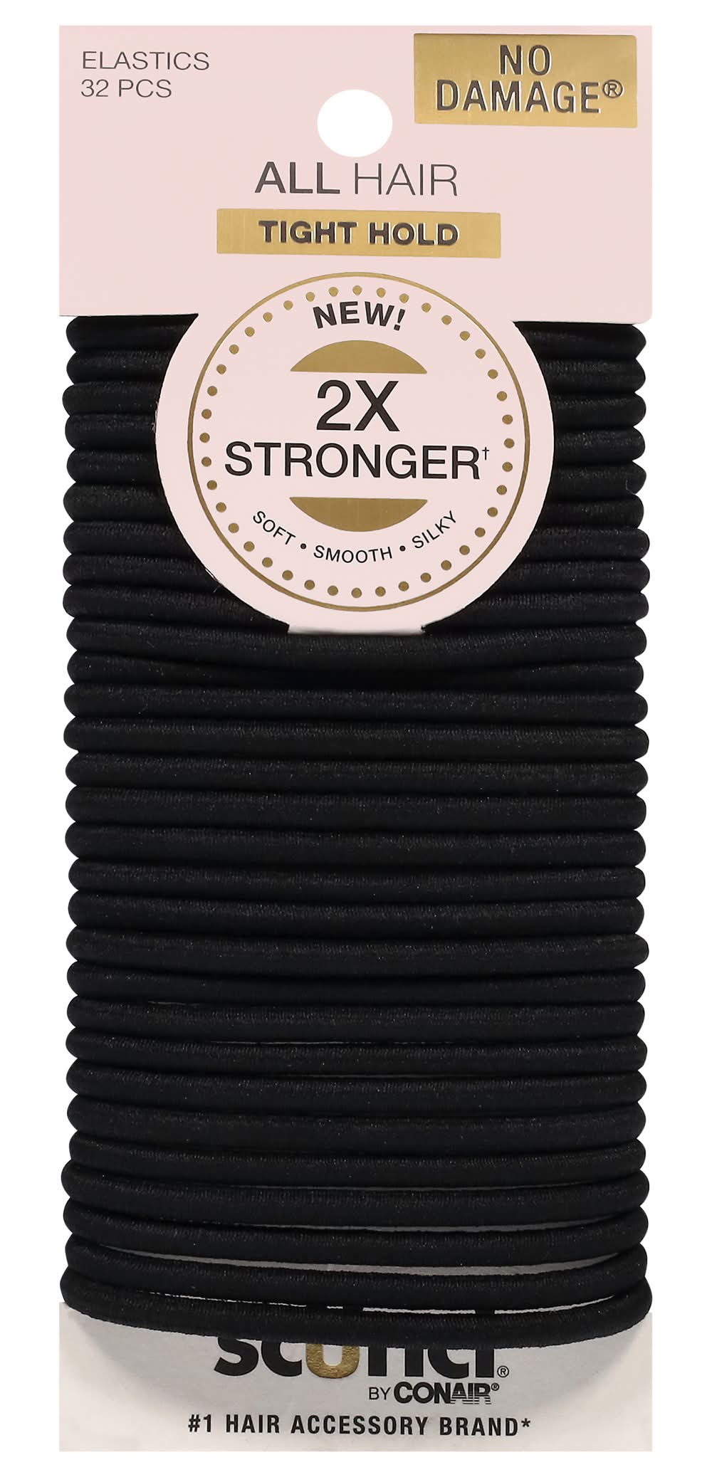 Scunci 2X Stronger All Hair Elastics (32 ct)