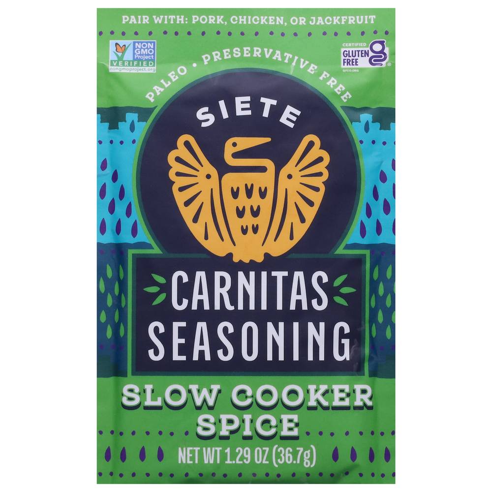 Siete Foods Slow Cooker Spice Carnitas Seasoning (1.3 oz)