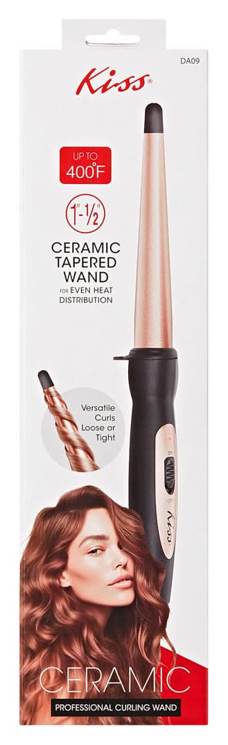 Kiss Ceramic Professional Curling Wand