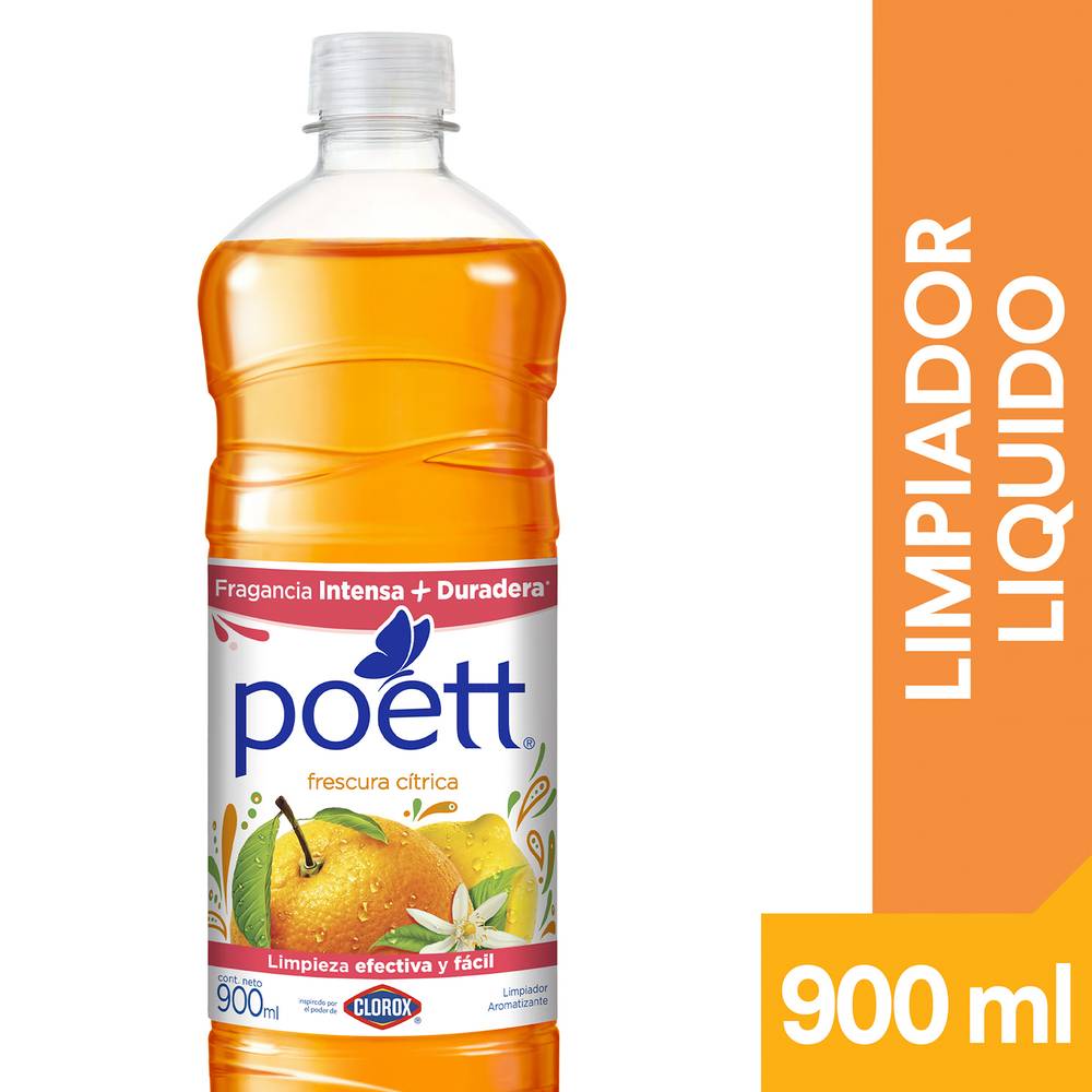 Poett · Limpiador desinfectante frescura cítrica (900 ml)