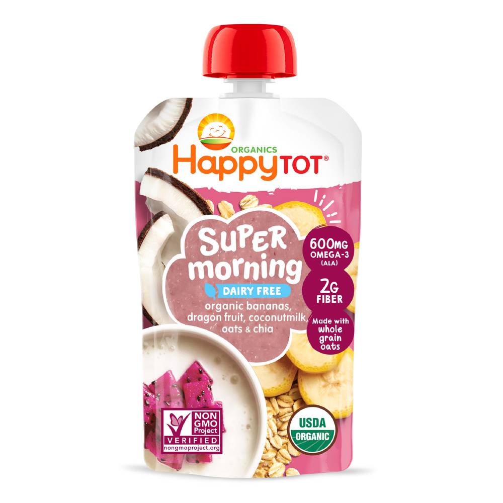 Happy Tot Organics Super Morning Fruit & Grain Blend (4 oz)