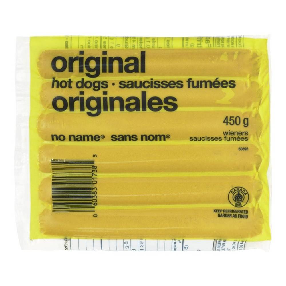No Name Original Hot Dogs Wieners (450 g)