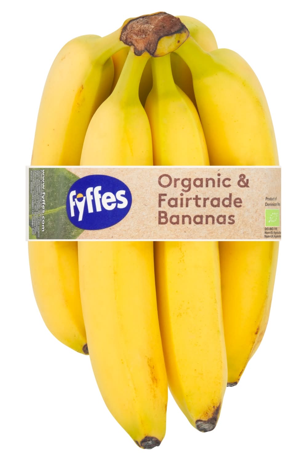 Fyffes Organic Fairtrade Bananas 6pk