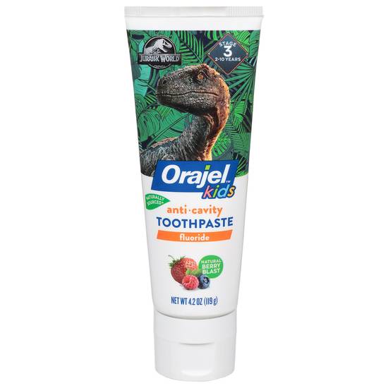 Orajel Jurassic World Berry Blast Anticavity Fluoride Toothpaste