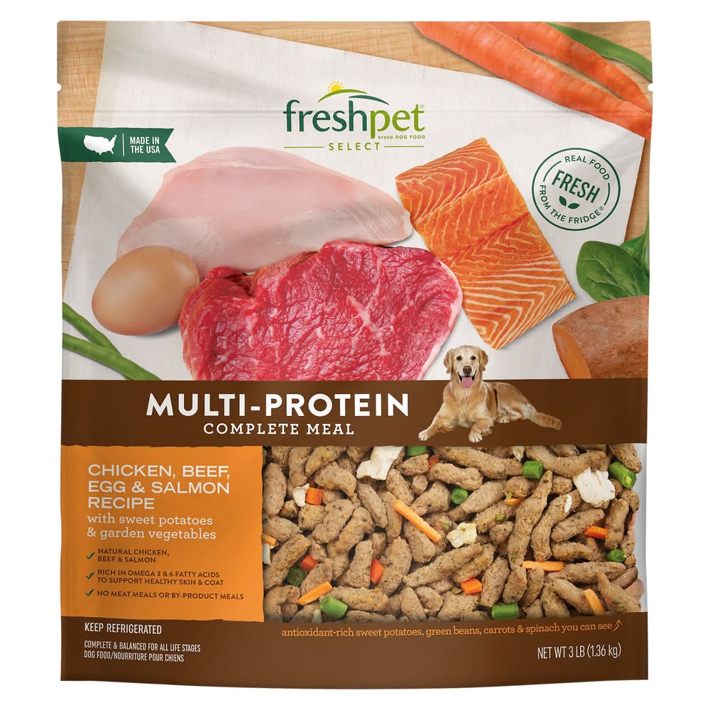 Freshpet Multi-Protein Complete Meal Dry Dog Food (3 lbs)