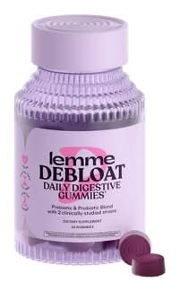 Lemme Debloat Daily Digestive Gummies, Blackberry (60 ct)