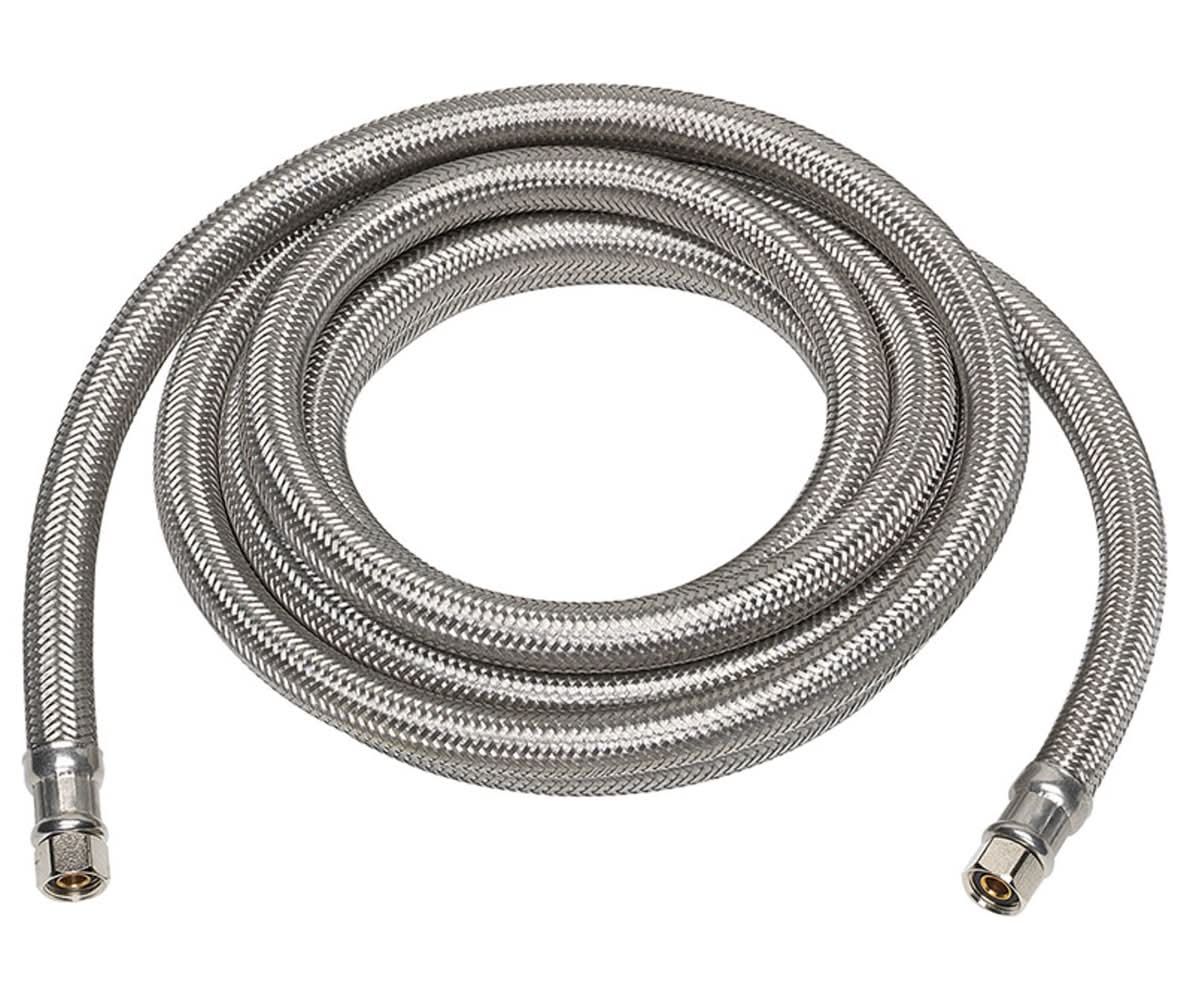 Ace 1/4 In. Compression In. X 1/4 In. D Compression 60 In. Braided Stainless Steel Ice Maker Supply