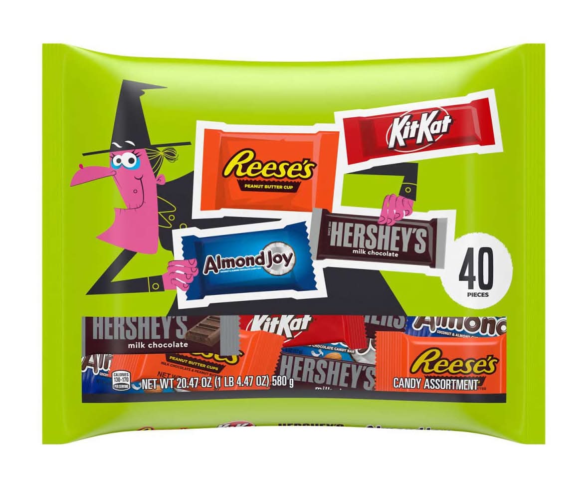 Hershey's Snack Size Candy Variety Bag, Assorted (20.47 oz, 40 ct)