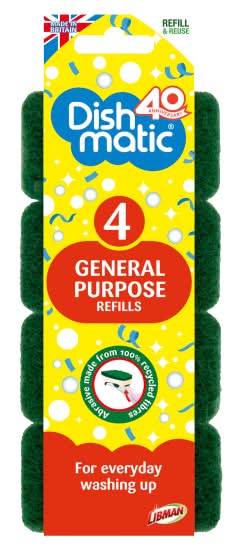 Dishmatic General Purpose Refills (4 pack)