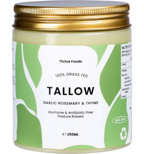 Thrive Foods Tallow Garlic Rosemary & Thyme 250mL