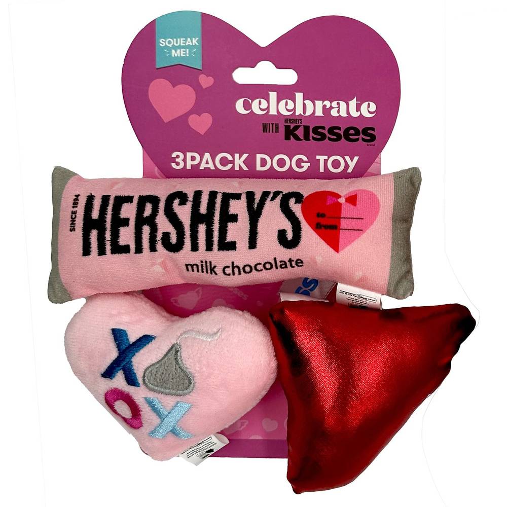 Hershey'S Plush Dog Toys, 3 Ct