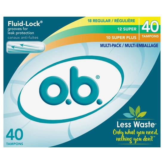 O.b. Fluid Lock Multi-Pack Tampons
