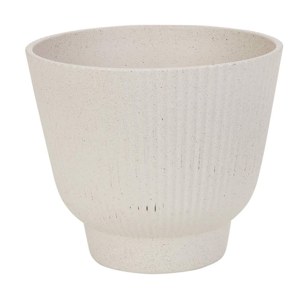 TrueLiving Light Bark Patterned Planter, 6x6 in