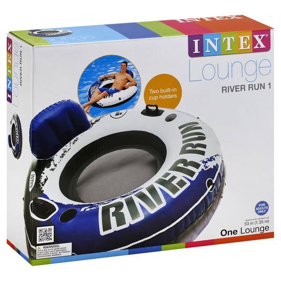 Intex Lounge River Run Blue White Tube