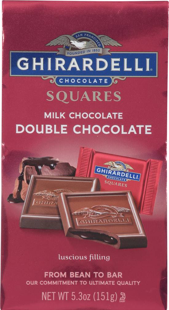 Ghirardelli Milk Chocolate Double Chocolate Squares