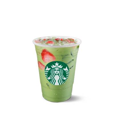 Helado Berry Matcha Latte con bebida de soya