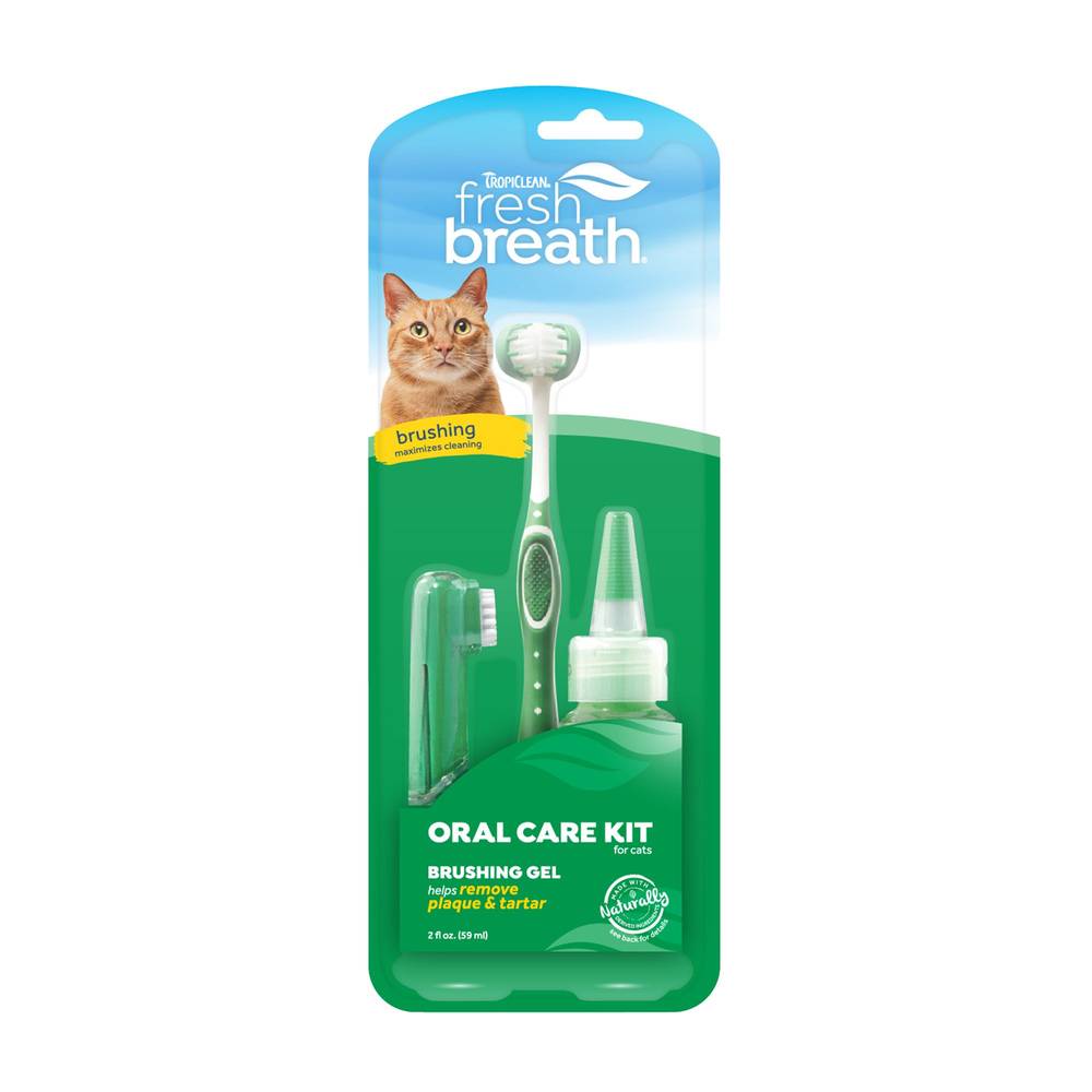 TropiClean Fresh Breath Oral Care Cat Toothbrush Kit (Size: 2 Oz)