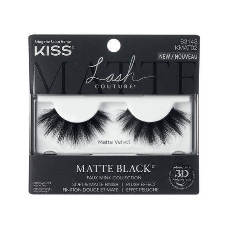 Kiss products inc cils collection faux mink, finition douce et mate - lash faux mink matte collection 3d