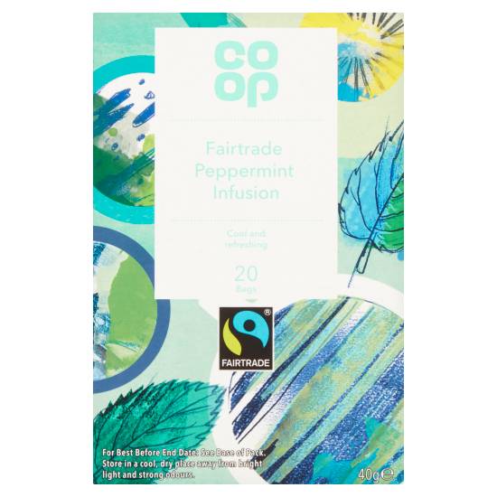 Co-op Peppermint, Fairtrade Cool & Refreshing Tea Bags (20 pack)