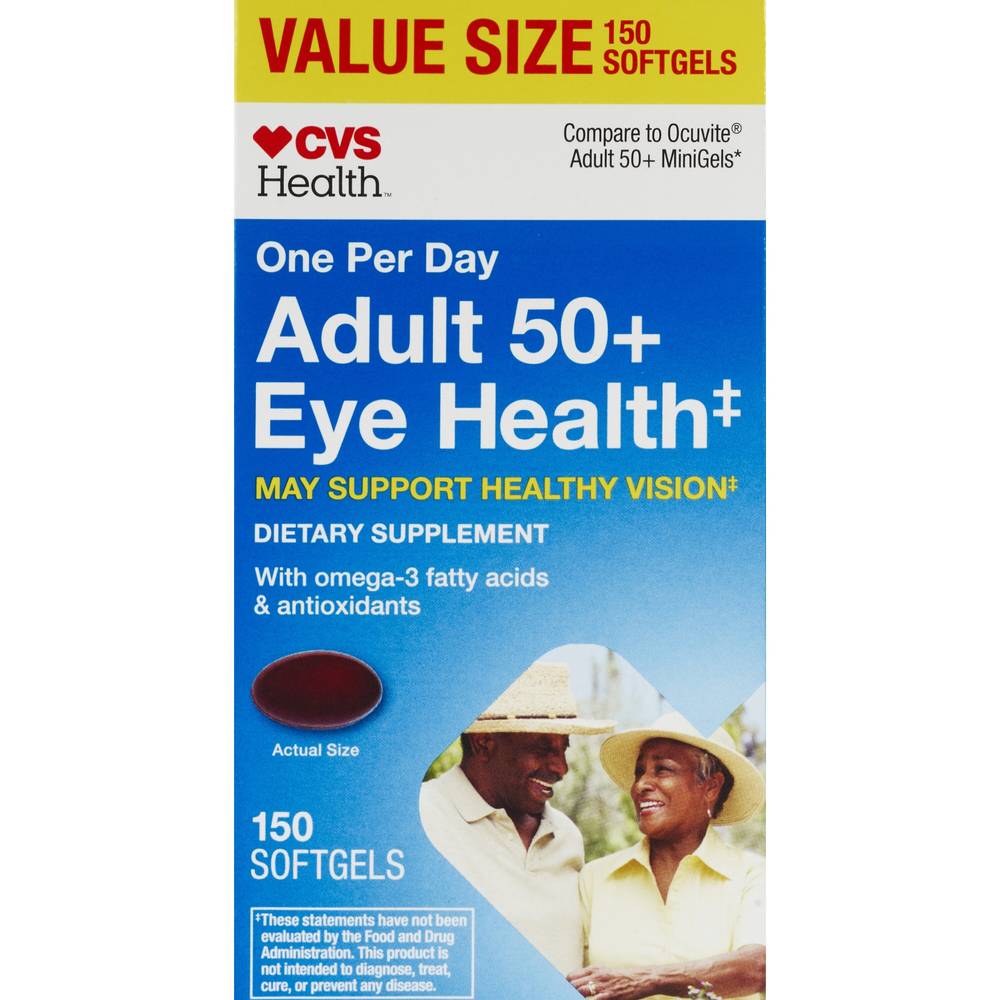 CVS Health Adult 50+ Eye Health Softgels, 100 CT