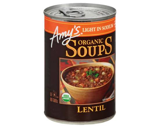 Amy's · Light in Sodium Organic Lentil Soup (14.5 oz)
