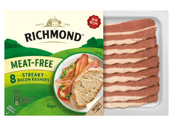 Richmond Meat Free Streaky Bacon Rashers (8 pack)