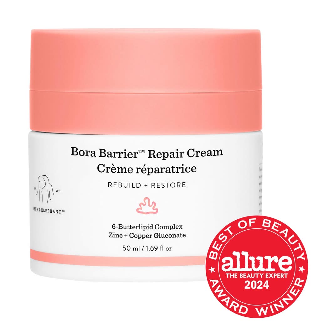 Drunk Elephant Bora Barrier Rich Repair Refillable Cream with 6-Butterlipid Complex 1.69 oz / 50 mL