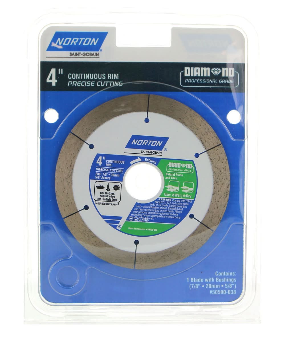 Bodega Norton 4-in Wet/Dry Continuous Rim Diamond Saw Blade
