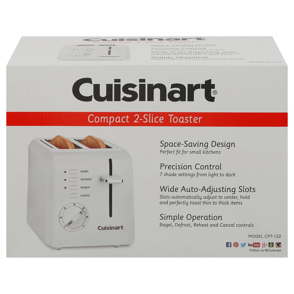 Cuisinart Compact 2-slice Toaster (white)