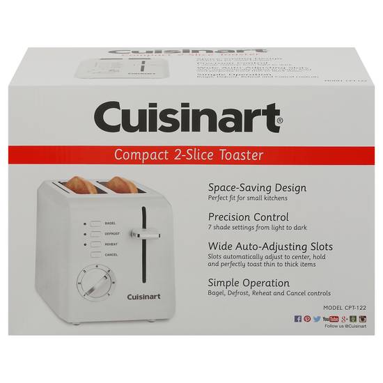 Cuisinart Compact 2-slice Toaster (white)