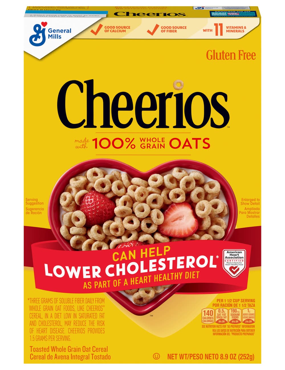 Cheerios General Mills Toasted Whole Grain Oats Cereal (8.9 oz)