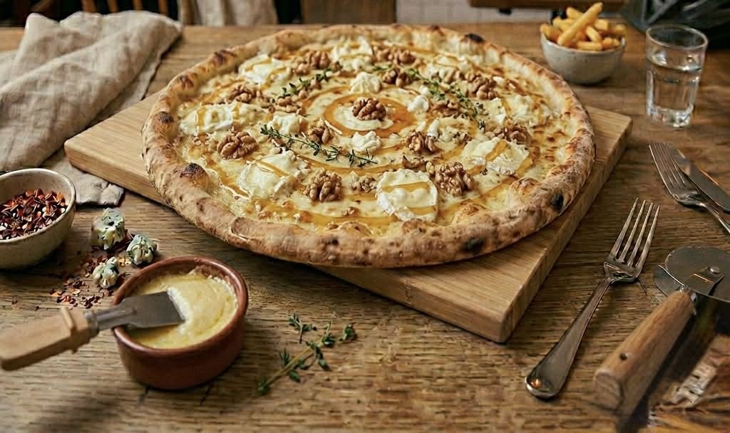 Pizza chèvre miel
