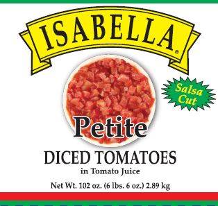 Isabella - Petite Diced Tomatoes -#10 cans (Case of 6)