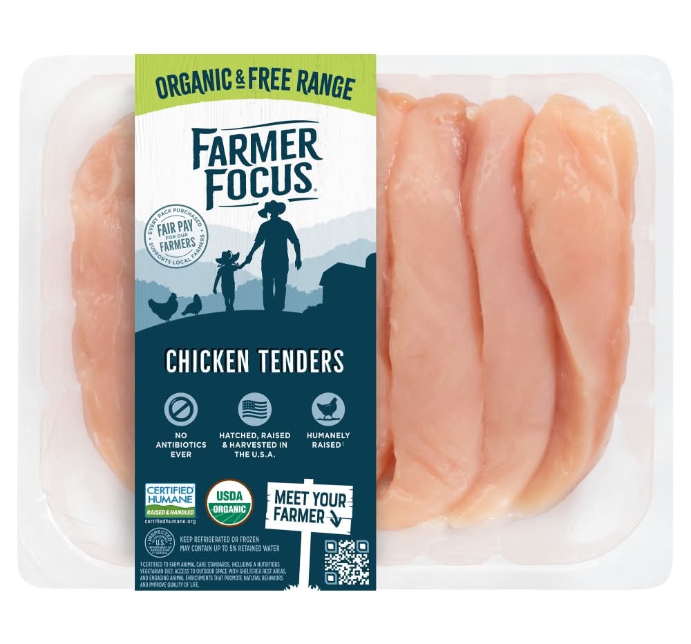 Farmer Focus Organic Chicken Tenders 1 Each