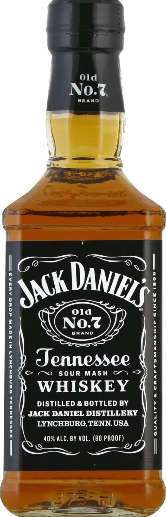 Jack Daniel's Tennessee Sour Mash Whiskey (375 ml)
