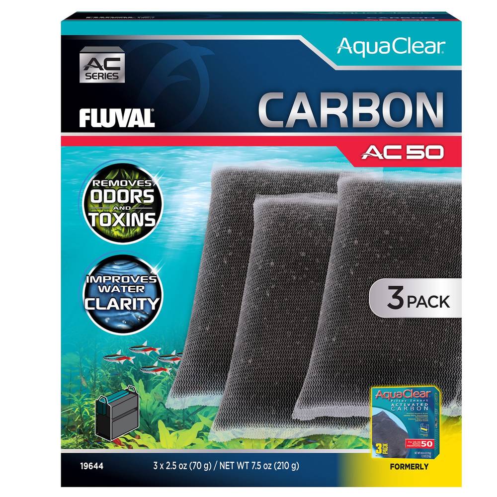 FLUVAL Active Carbon Insert 3-Pack (Size: 200 Gal)