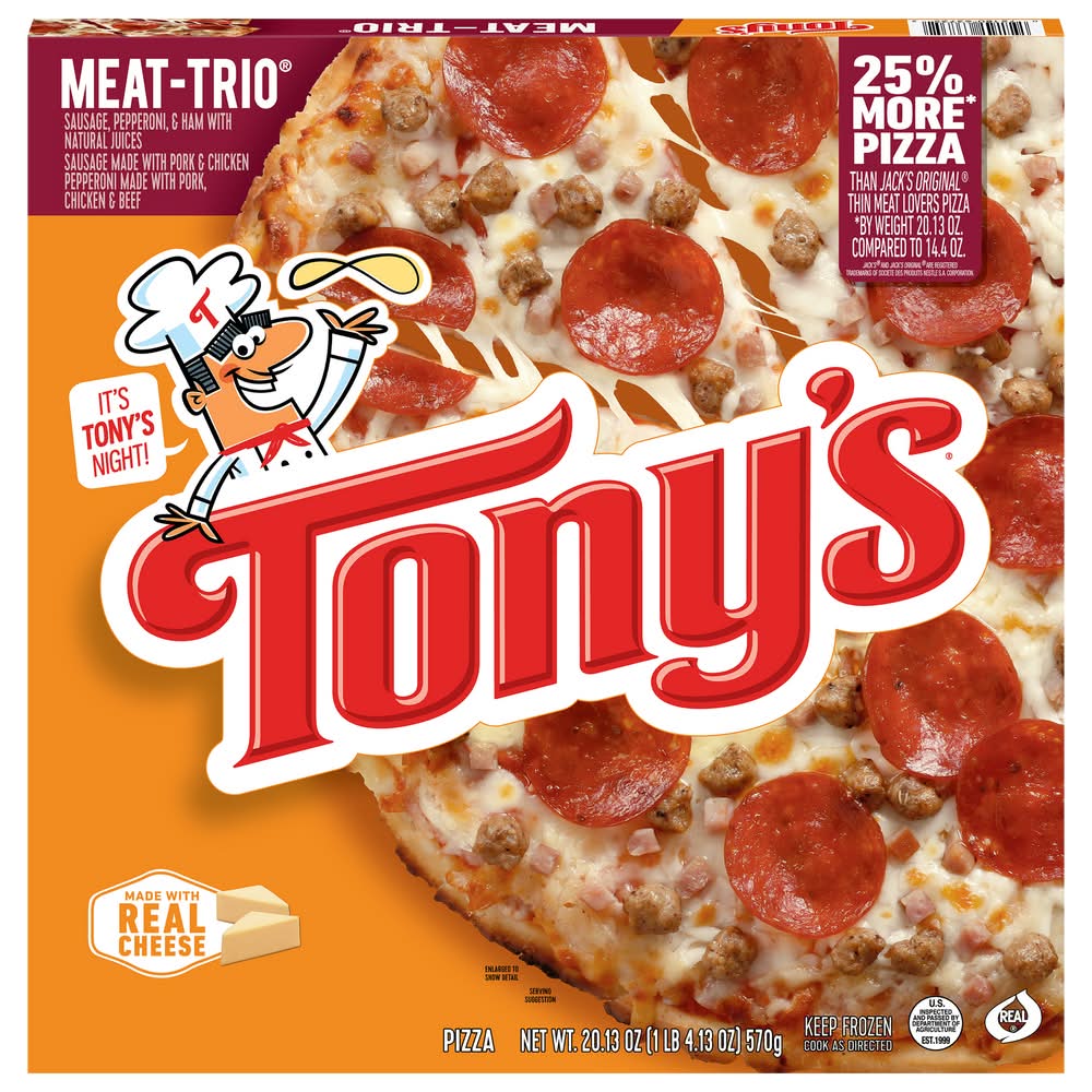 Tony's Pizzeria Style Crust Meat Trio Pizza (20.13 oz)