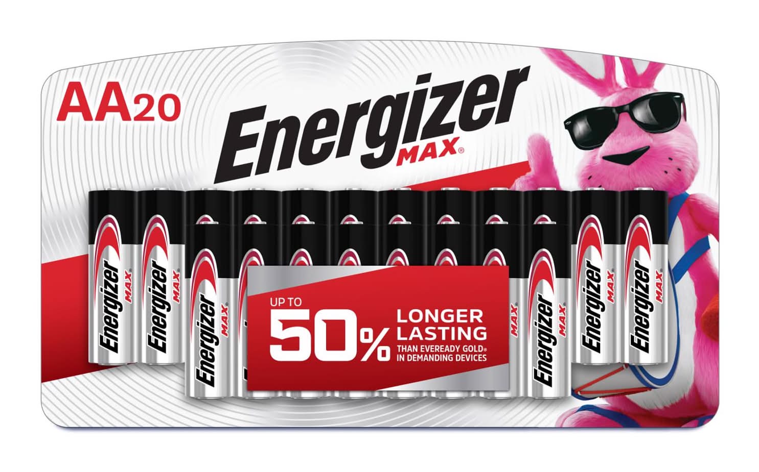 Energizer Max Aa Alkaline Batteries 20 Pk Carded